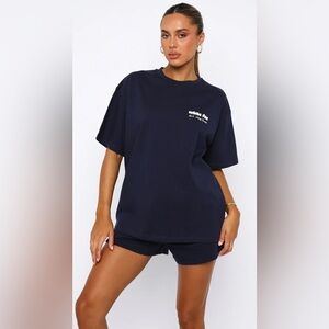 Women’s Navy Oversized tee - size s/m